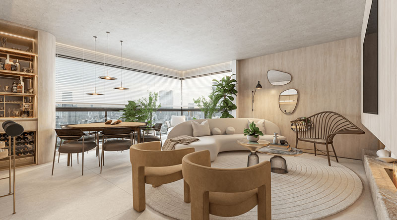 Excellence Perdizes - Living Apto 126m²