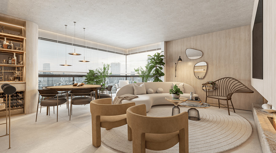 Excellence Perdizes - Living Apto 126m²